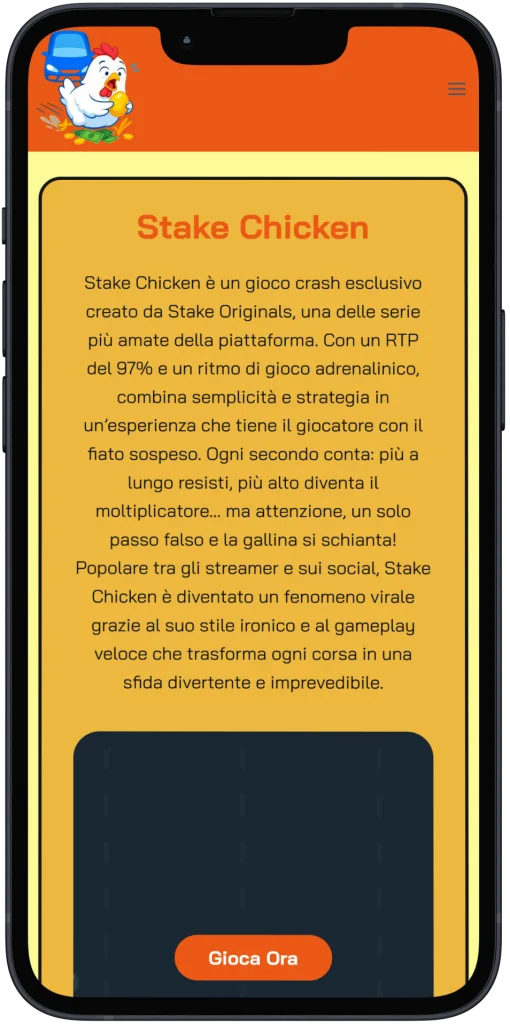 Stake Chicken Mobile